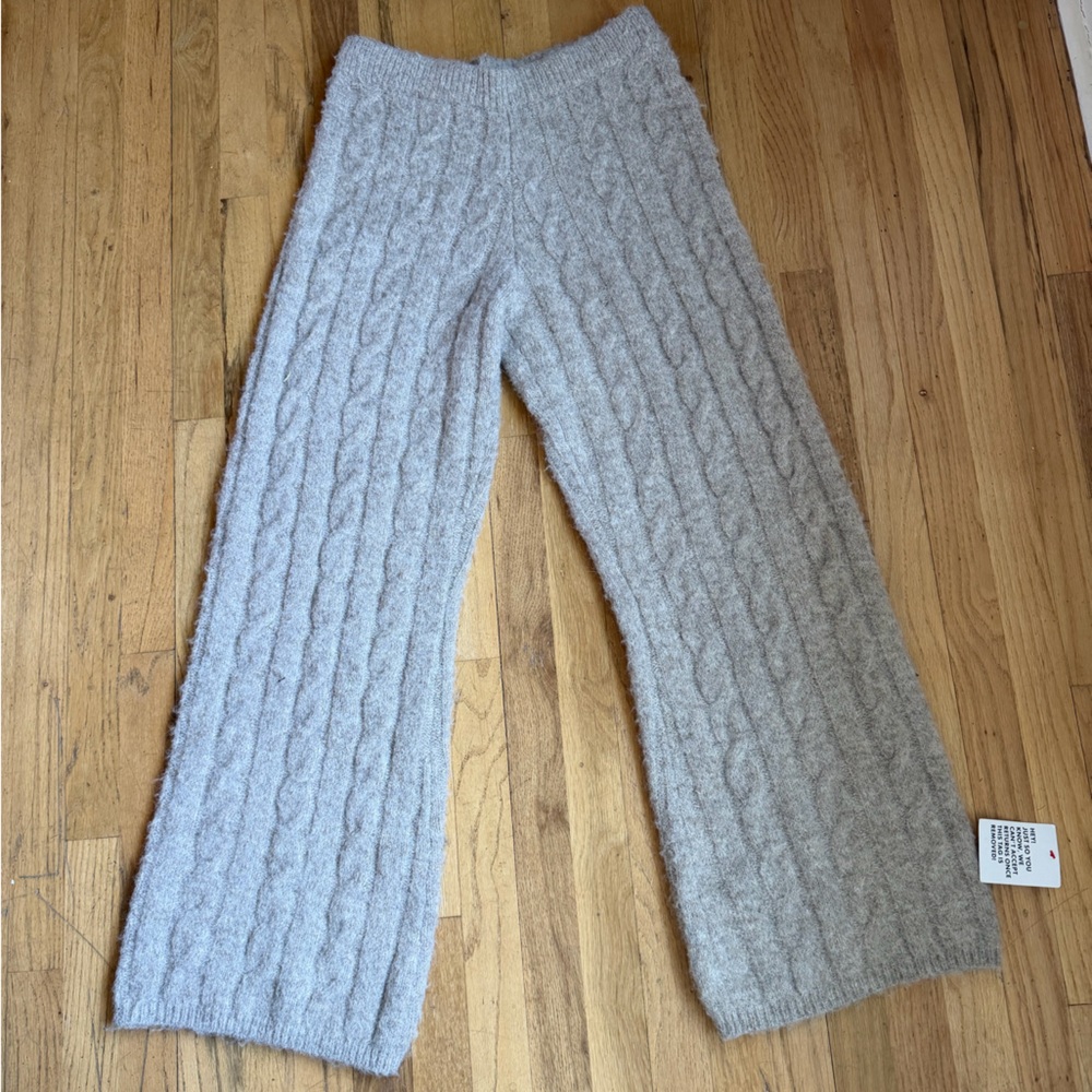 Topshop Soft Lounge Pants Beige Size 8-10 NWT